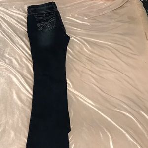 Denim Jeans With Designed Pockets